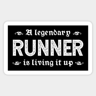 A Legendary Runner Is Living It Up Sticker